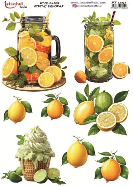 Pirinç Dekopaj Kağıdı 30x42cm PT-1551