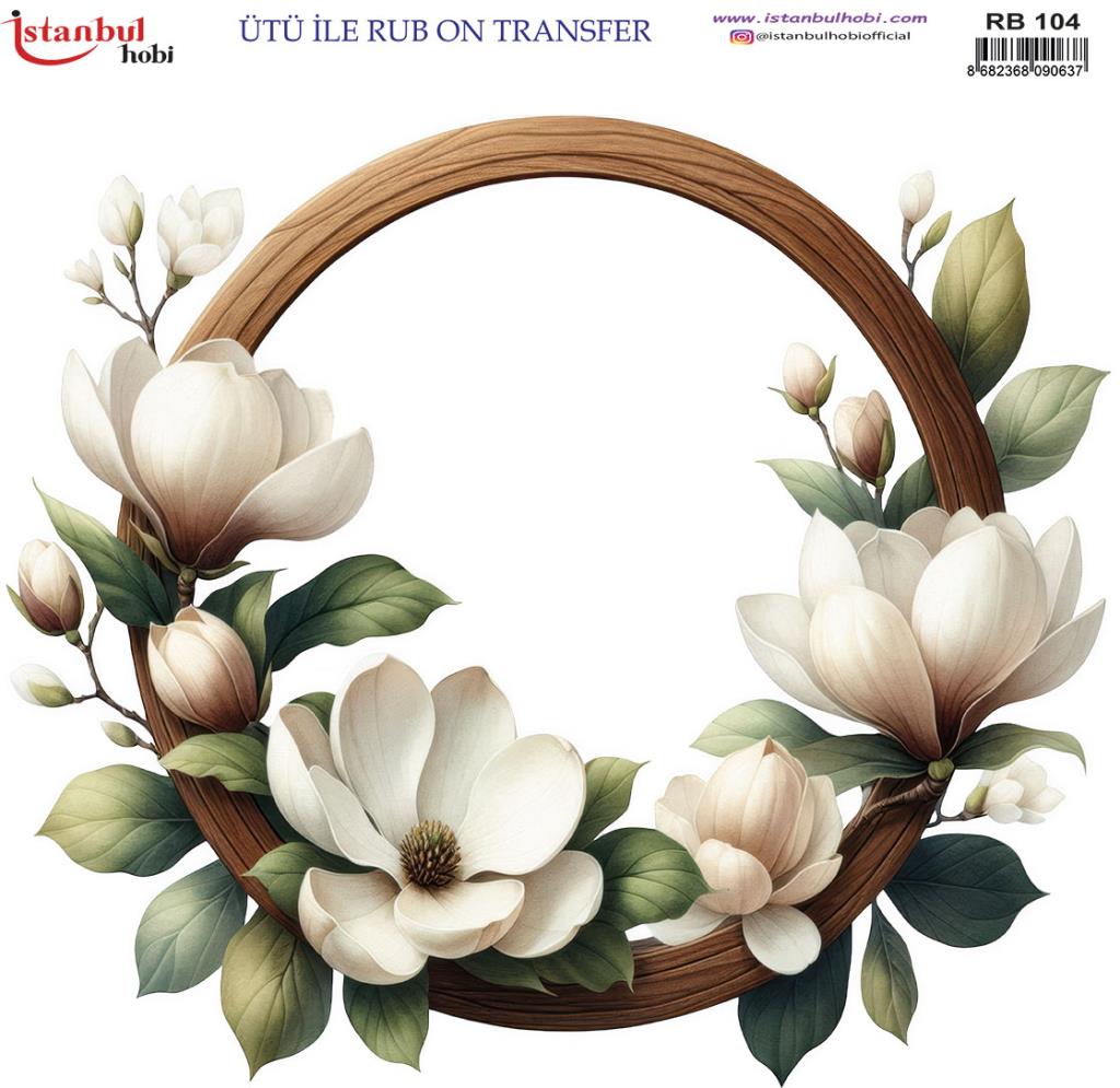 Ütü ile Rub On Transfer Kağıdı 30x30cm RB-104