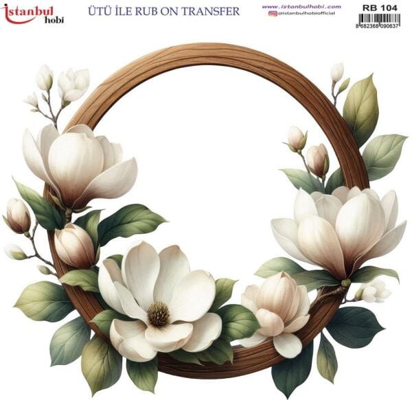 Ütü ile Rub On Transfer Kağıdı 30x30cm RB-104