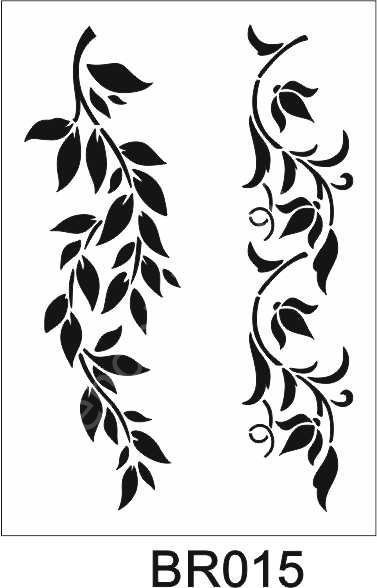 Border Desen Stencil Şablon (35x50) BR-015