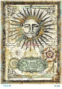 Diamond Pirinç Dekopaj Kağıdı - 1306