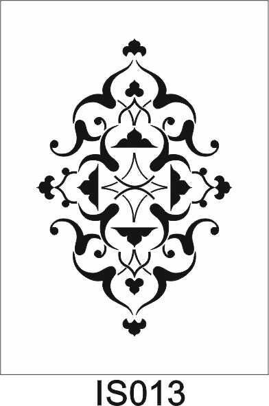 İslami Temalı Desenler Stencil Şablon (25x35) İS-013