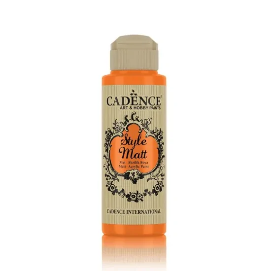 Cadence Style Matt Akrilik Boya S9016 Turuncu 120ml
