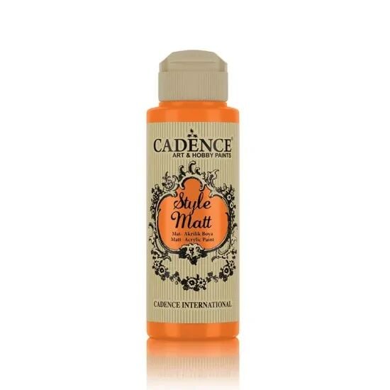 Cadence Style Matt Akrilik Boya S9016 Turuncu 120ml
