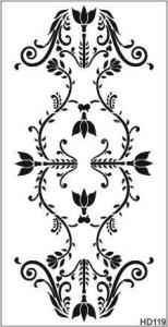 Duvar Dekor Stencil Şablon (25x50) HD-119
