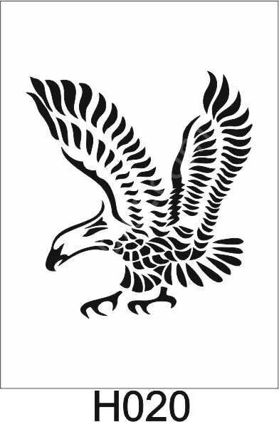 Hayvan Temalı Desenler Stencil Şablon (25x25) H-020