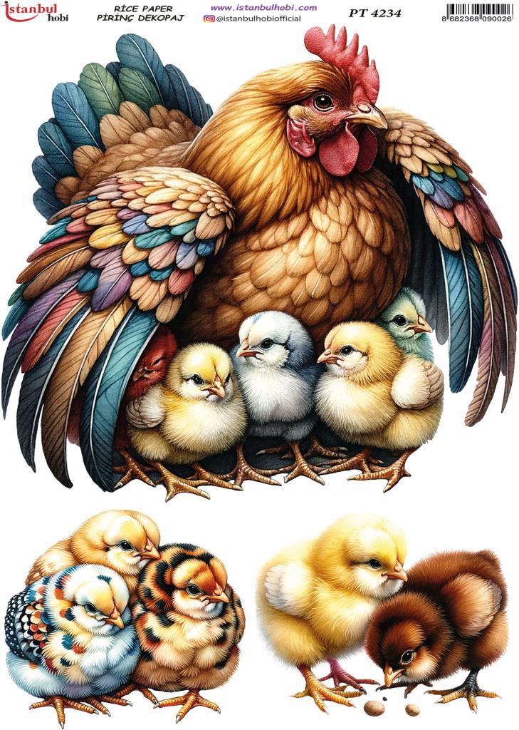 Pirinç Dekopaj Kağıdı 30x42cm PT-4234
