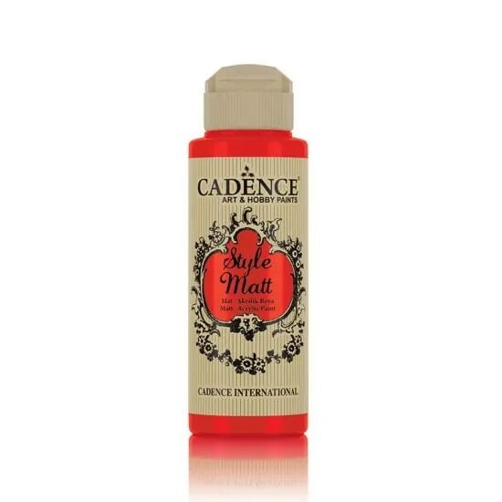 Cadence Style Matt Akrilik Boya S9040 Ateş Kırmızı 120ml