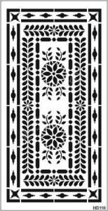 Duvar Dekor Stencil Şablon (25x50) HD-110