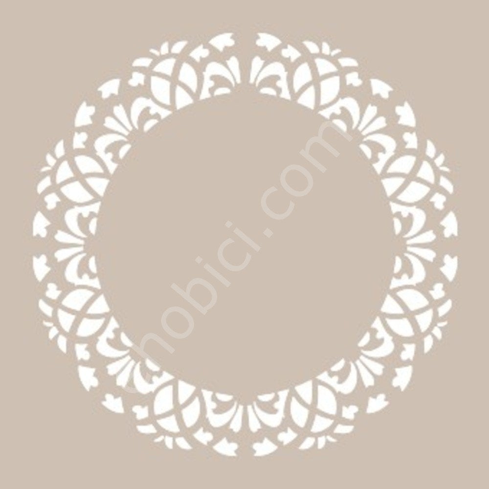 YB62 22x22 Cadence Yuvarlak Seri Stencil