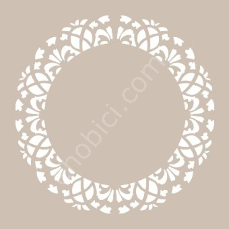 YB62 22x22 Cadence Yuvarlak Seri Stencil