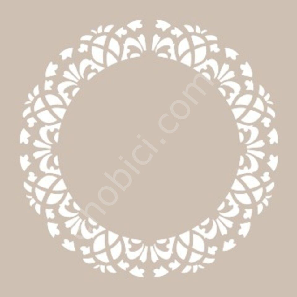 YB62 22x22 Cadence Yuvarlak Seri Stencil