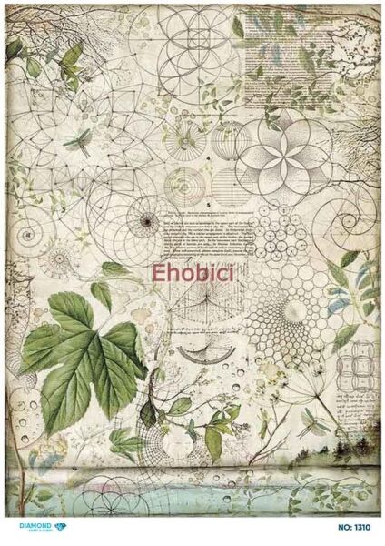 Diamond Pirinç Dekopaj Kağıdı - 1310