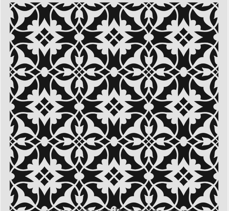 Duvar Dekor Stencil Şablon (40x40) HD-132