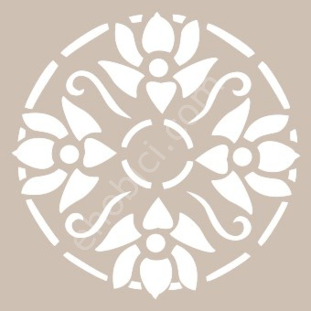 YB64 22x22 Cadence Yuvarlak Seri Stencil