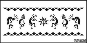 Border Desen Stencil Şablon (20x40) BR-026