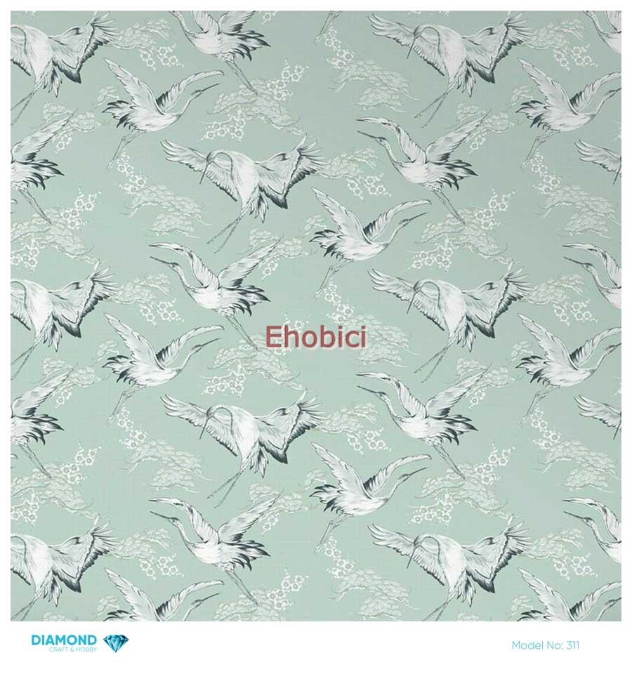 Diamond Pirinç Dekopaj Kağıdı - 311 - 30x30