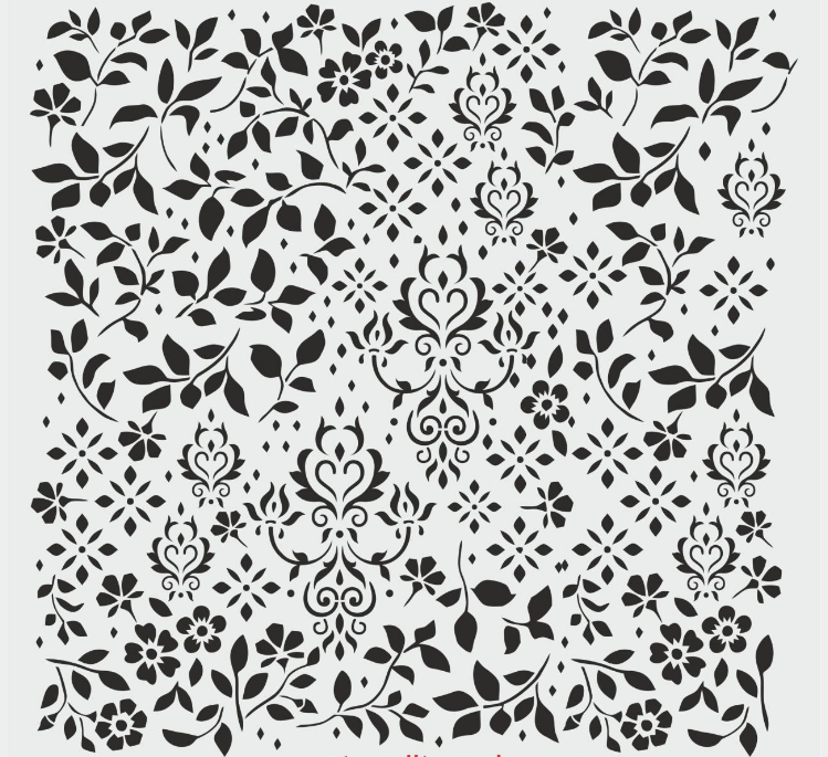 Duvar Dekor Stencil Şablon (40x40) HD-125