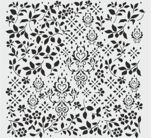 Duvar Dekor Stencil Şablon (40x40) HD-125