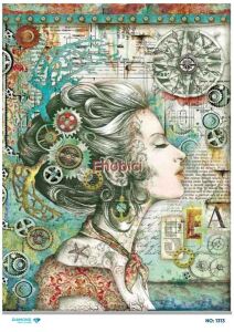 Diamond Pirinç Dekopaj Kağıdı - 1313