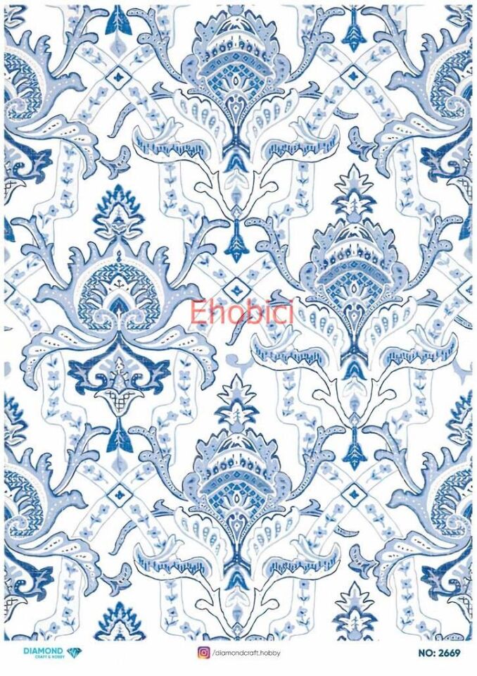 Diamond Pirinç Dekopaj Kağıdı - 2669
