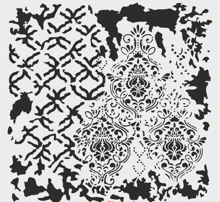 Duvar Dekor Stencil Şablon (40x40) HD-126