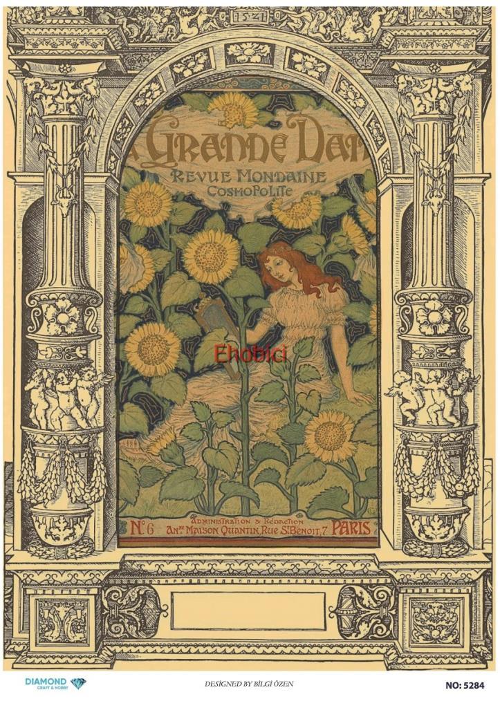 Diamond Pirinç Dekopaj Kağıdı - 5284