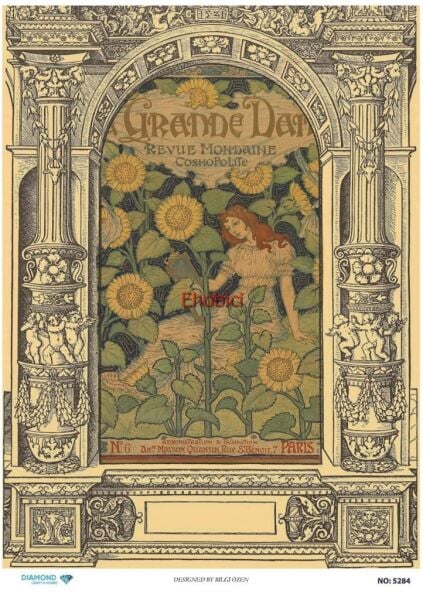 Diamond Pirinç Dekopaj Kağıdı - 5284