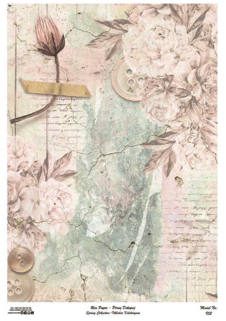 Cadence Pirinç Dekopaj Kağıdı Model - 952