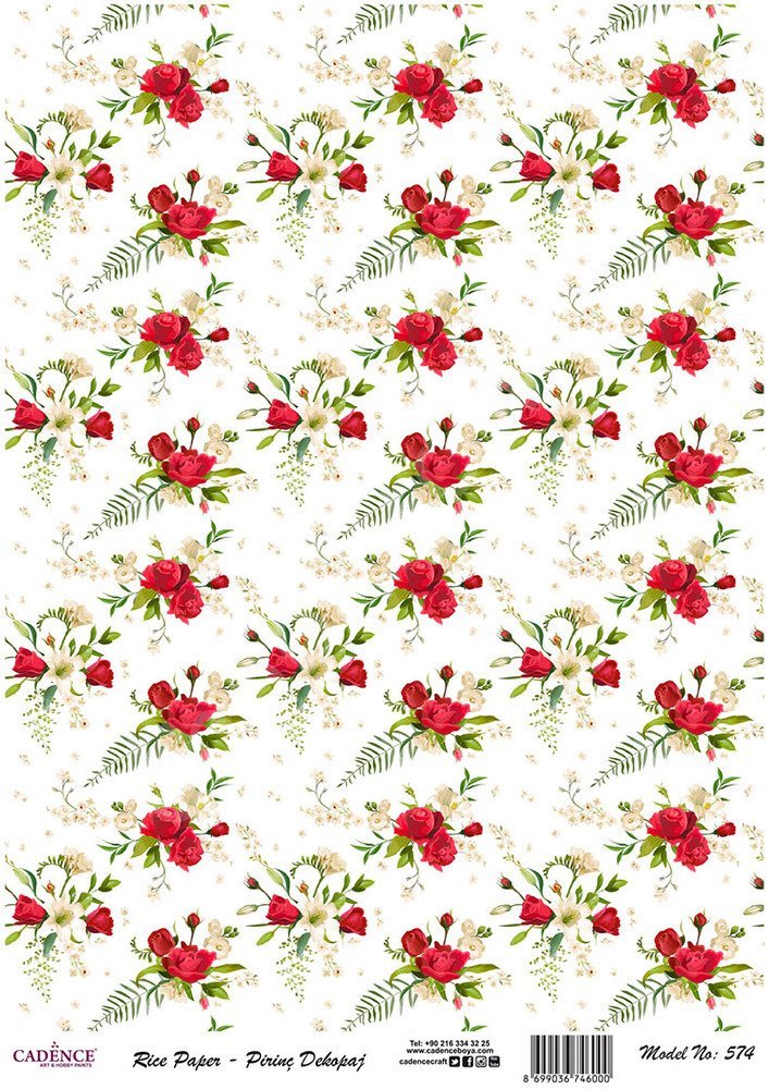 Cadence Pirinç Dekopaj Kağıdı - Model 574