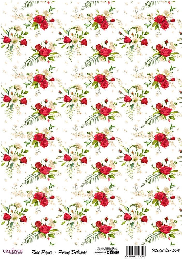 Cadence Pirinç Dekopaj Kağıdı - Model 574