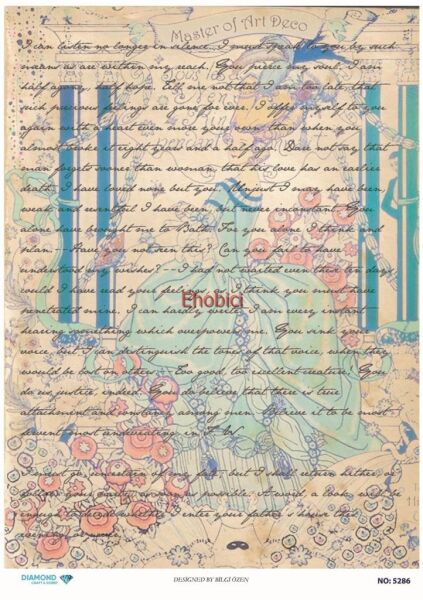 Diamond Pirinç Dekopaj Kağıdı - 5286