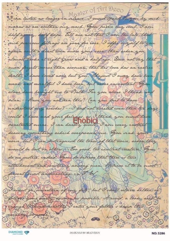 Diamond Pirinç Dekopaj Kağıdı - 5286