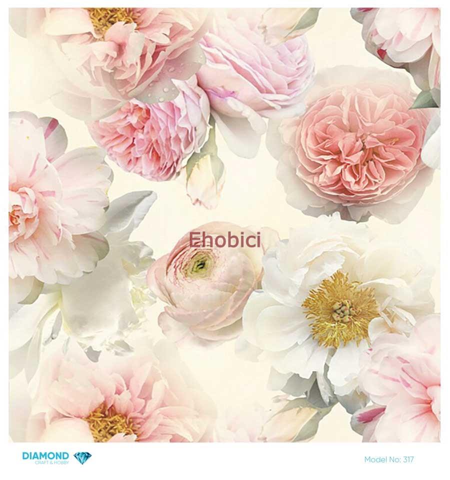 Diamond Pirinç Dekopaj Kağıdı - 317 - 30x30