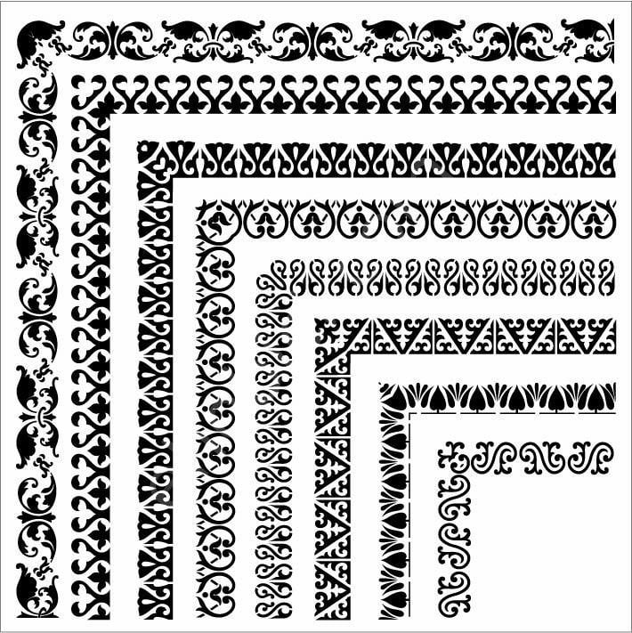 HD177 Cadence Home Dekor Stencil 45x45