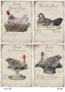 Diamond Pirinç Dekopaj Kağıdı - 1318