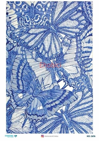 Diamond Pirinç Dekopaj Kağıdı - 2676