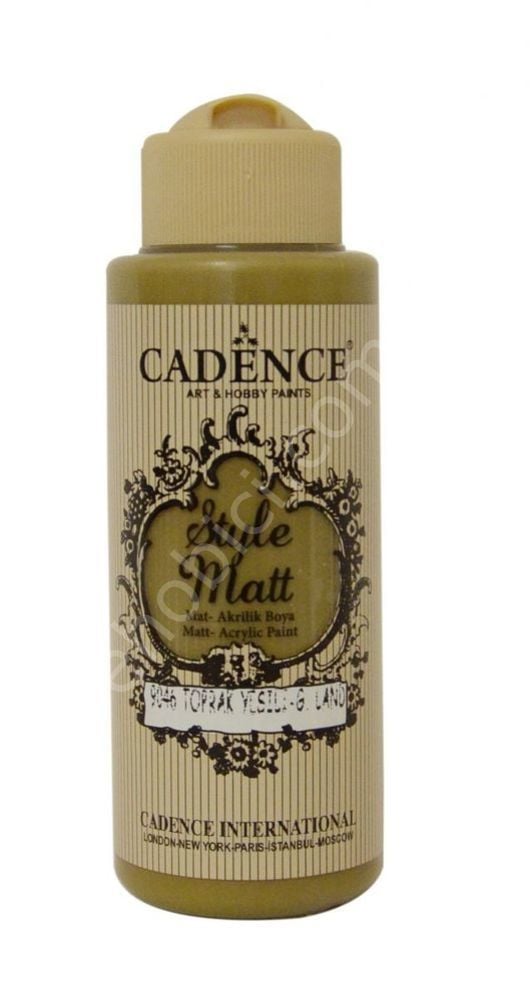 Cadence Style Matt Akrilik Boya S9046 Toprak Yeşil 120ml