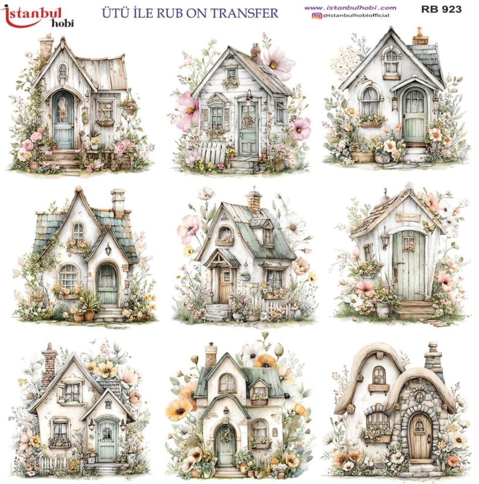 Ütü ile Rub On Transfer Kağıdı 30x30cm RB-923