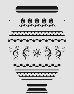 Boyutlu Desen Stencil Şablon (25x35) BY-054B