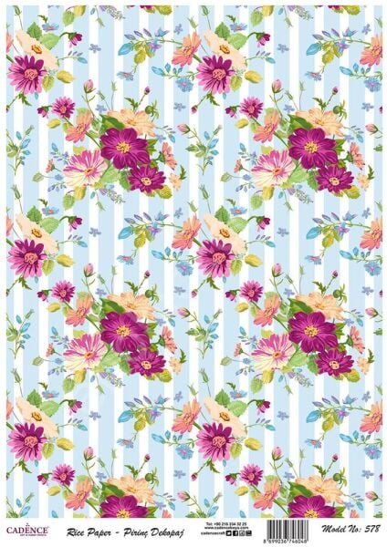 Cadence Pirinç Dekopaj Kağıdı - Model 578