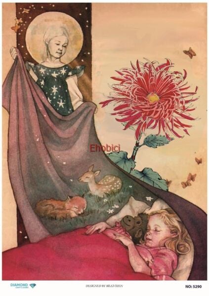 Diamond Pirinç Dekopaj Kağıdı - 5290