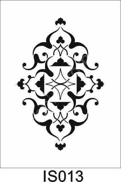 İslami Temalı Desenler Stencil Şablon (21x30) İS-013