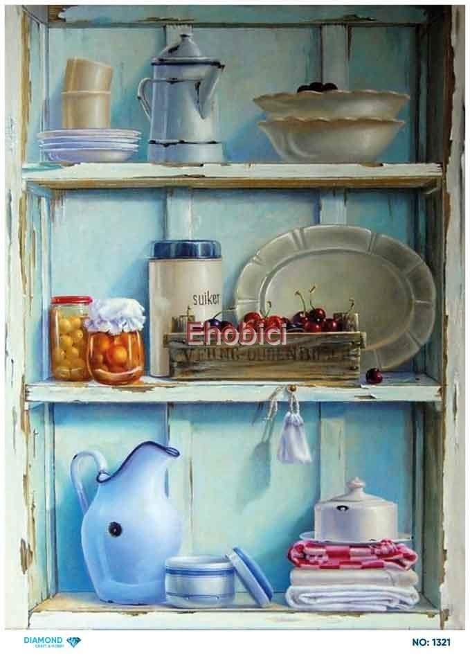 Diamond Pirinç Dekopaj Kağıdı - 1321