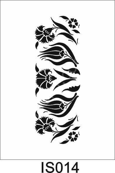 İslami Temalı Desenler Stencil Şablon (15x30) İS-014