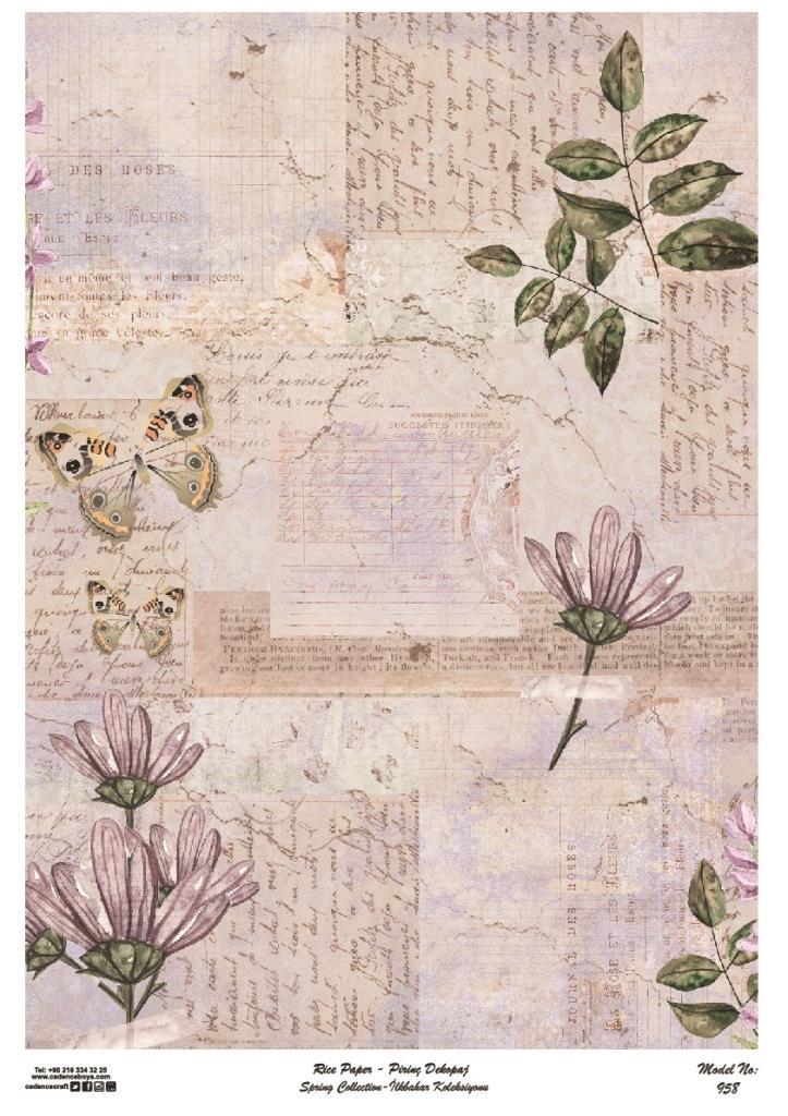 Cadence Pirinç Dekopaj Kağıdı Model - 958