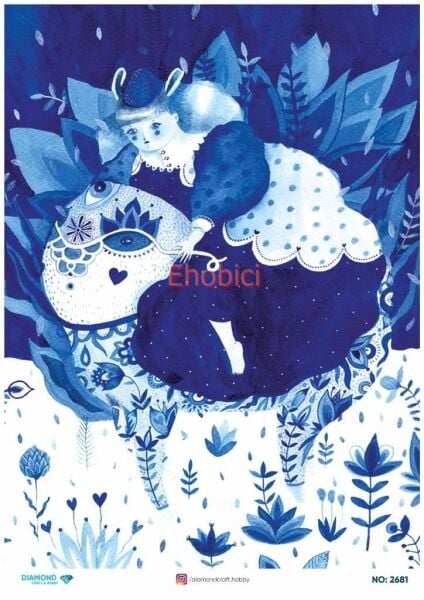 Diamond Pirinç Dekopaj Kağıdı - 2681