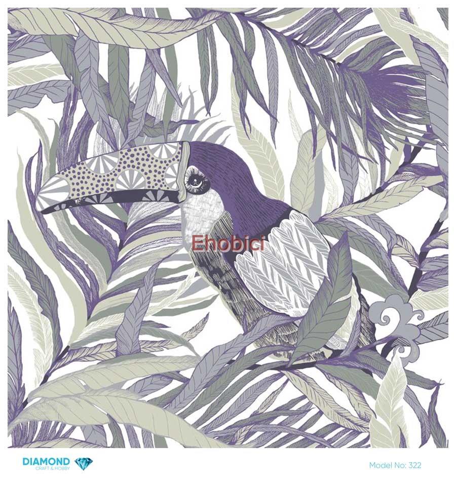 Diamond Pirinç Dekopaj Kağıdı - 322 - 30x30