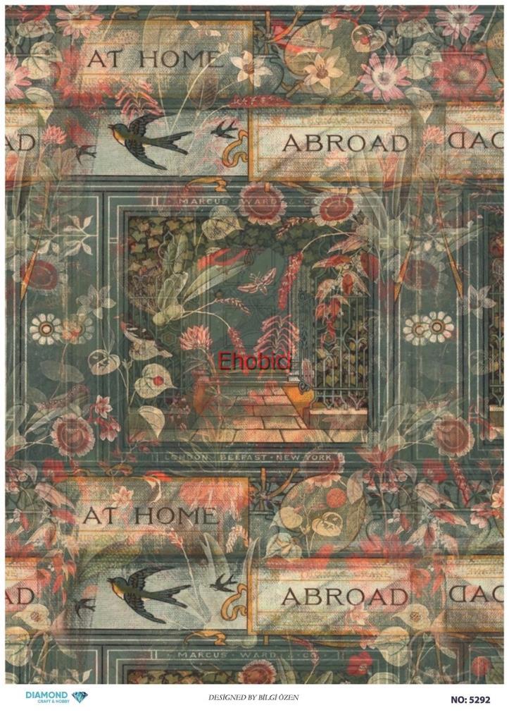 Diamond Pirinç Dekopaj Kağıdı - 5292