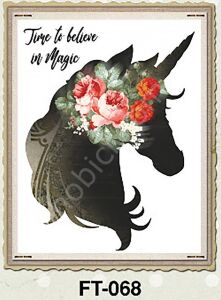 FT-68 Cadence Kumaş Transfer 25x35cm Çiçekli Hayvan Figürleri Serisi